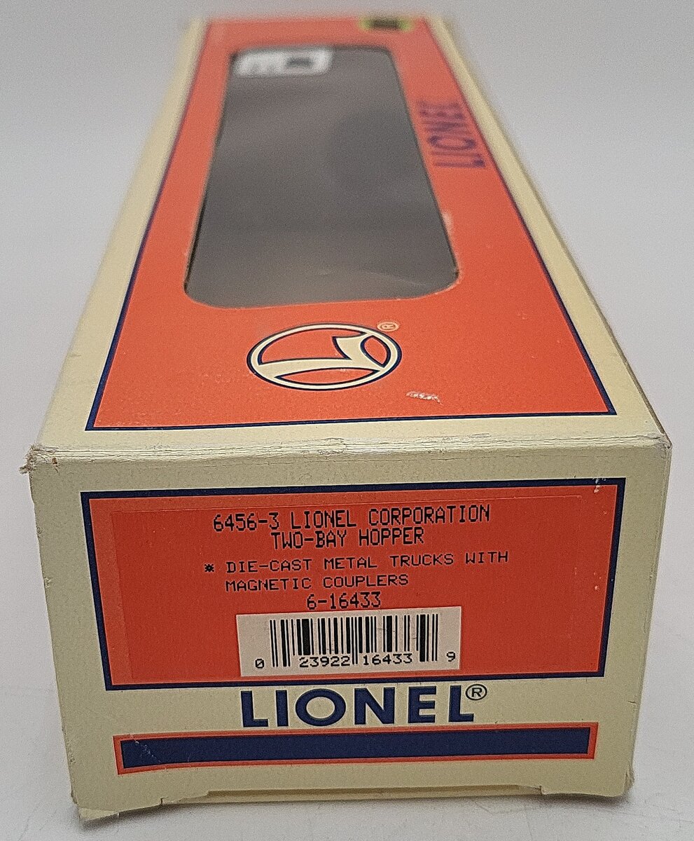 Lionel 6-16433 6456-3 Lionel Corp. 2-Bay Hopper w/Coal Load LN/Box