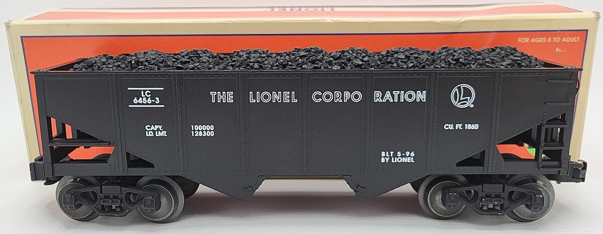 Lionel 6-16433 6456-3 Lionel Corp. 2-Bay Hopper w/Coal Load LN/Box