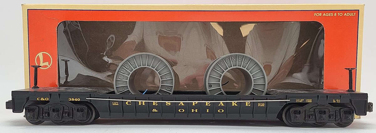 Lionel 6-16946 O Gauge Chesapeake & Ohio F9 Well Car #3840 EX/Box