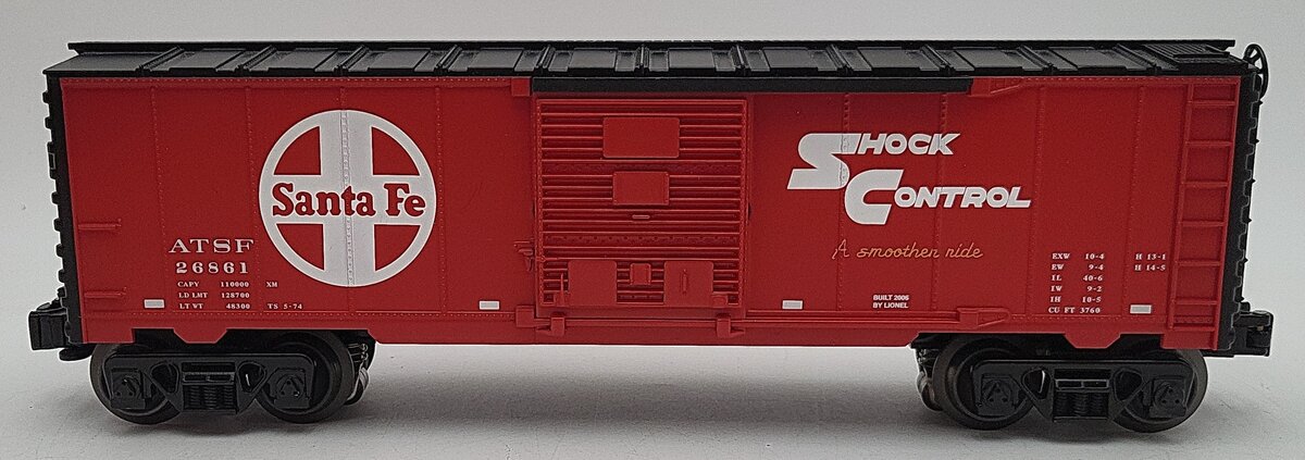 Lionel 6-26861 O Gauge Santa Fe Boxcar with Diesel Trainsounds LN/Box