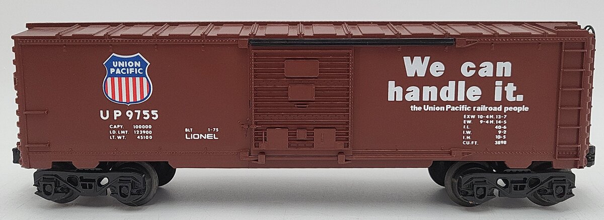 Lionel 6-9755 O Gauge Union Pacific Boxcar EX/Box