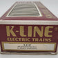 K-Line K6167 O Gauge Western Pacific Classic Silver Caboose EX/Box