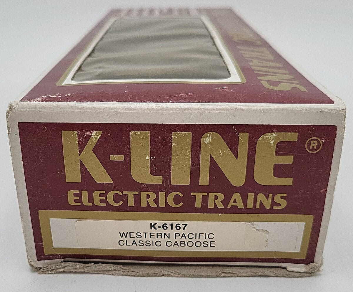 K-Line K6167 O Gauge Western Pacific Classic Silver Caboose EX/Box