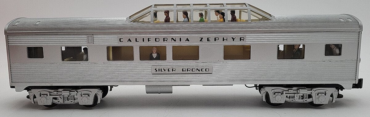 Lionel 6-25163 O Gauge California Zephyr "Silver Bronco" Vista Dome Car EX/Box