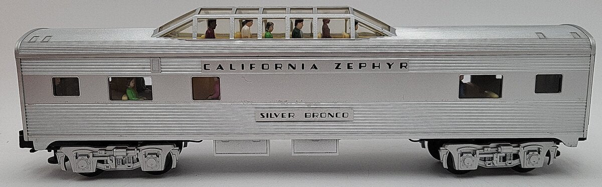 Lionel 6-25163 O Gauge California Zephyr "Silver Bronco" Vista Dome Car EX/Box
