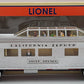Lionel 6-25163 O Gauge California Zephyr "Silver Bronco" Vista Dome Car EX/Box