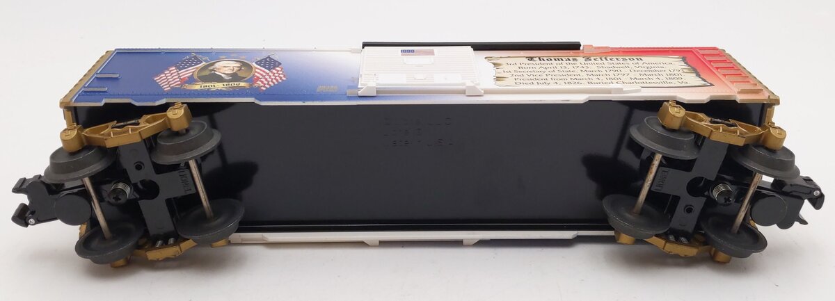 Lionel 6-39340 O Gauge U.S. Made Thomas Jefferson Presidential Boxcar LN/Box