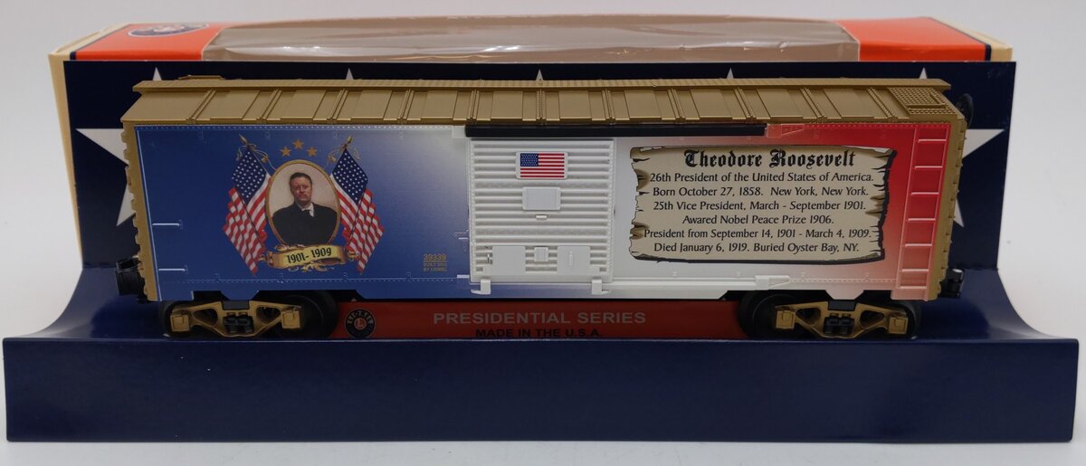 Lionel 6-39339 O Gauge Theodore Roosevelt Boxcar LN/Box