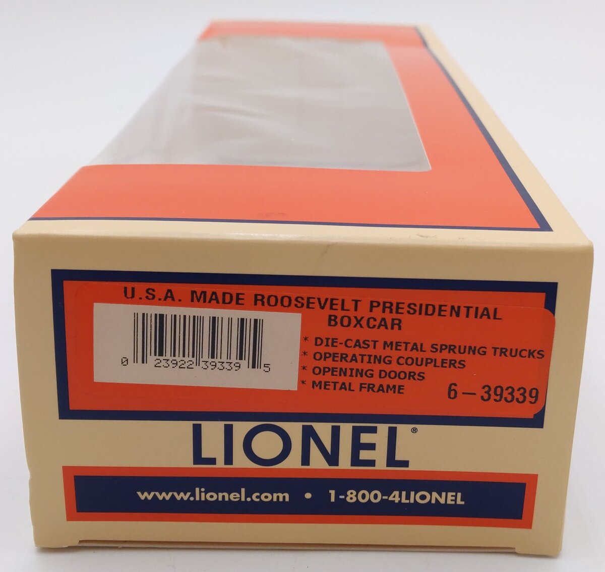 Lionel 6-39339 O Gauge Theodore Roosevelt Boxcar LN/Box