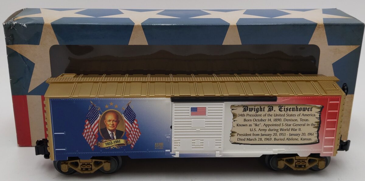 Lionel 6-81490 O Gauge USA Presidents Dwight D. Eisenhower Boxcar