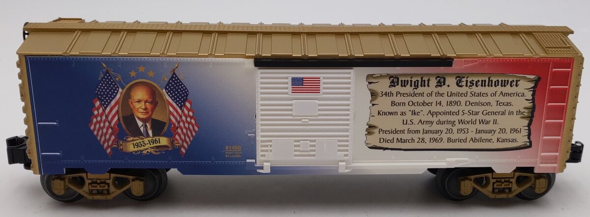 Lionel 6-81490 O Gauge USA Presidents Dwight D. Eisenhower Boxcar