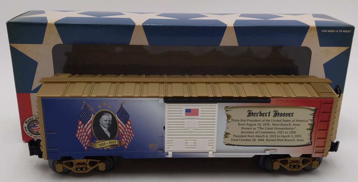 Lionel 6-82944 O Herbert Hoover USA Presidential Boxcar               LN/Box