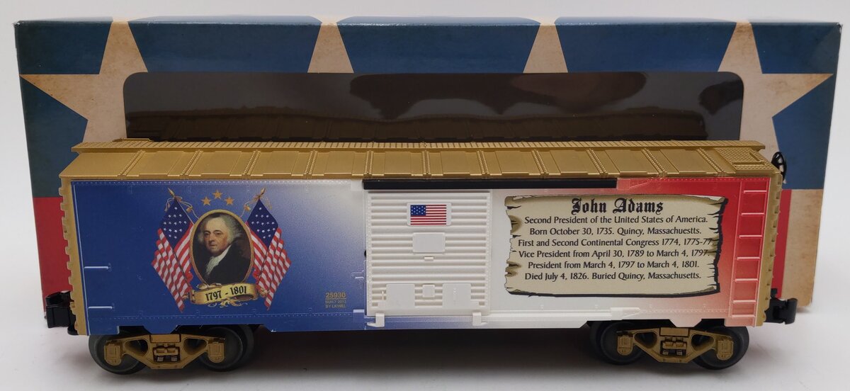 Lionel 6-25930 O Gauge USA President John Adams Boxcar LN/Box