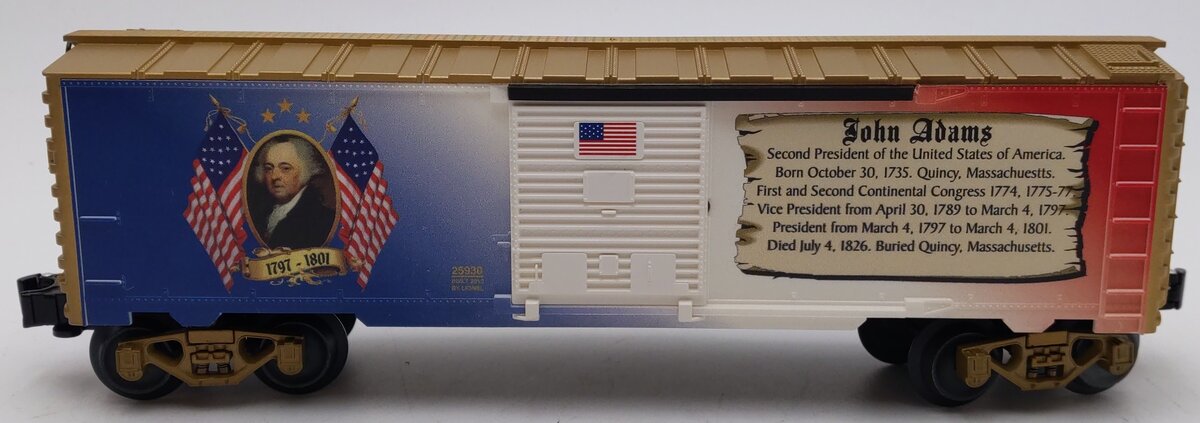 Lionel 6-25930 O Gauge USA President John Adams Boxcar LN/Box