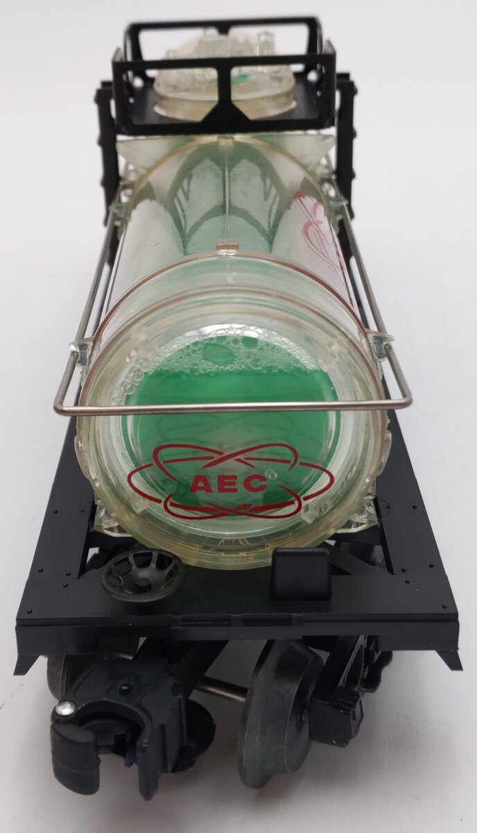Lionel 6-16155 O Gauge AEC Reactor Fluid Tank Car #6515-3 (Green) EX/Box