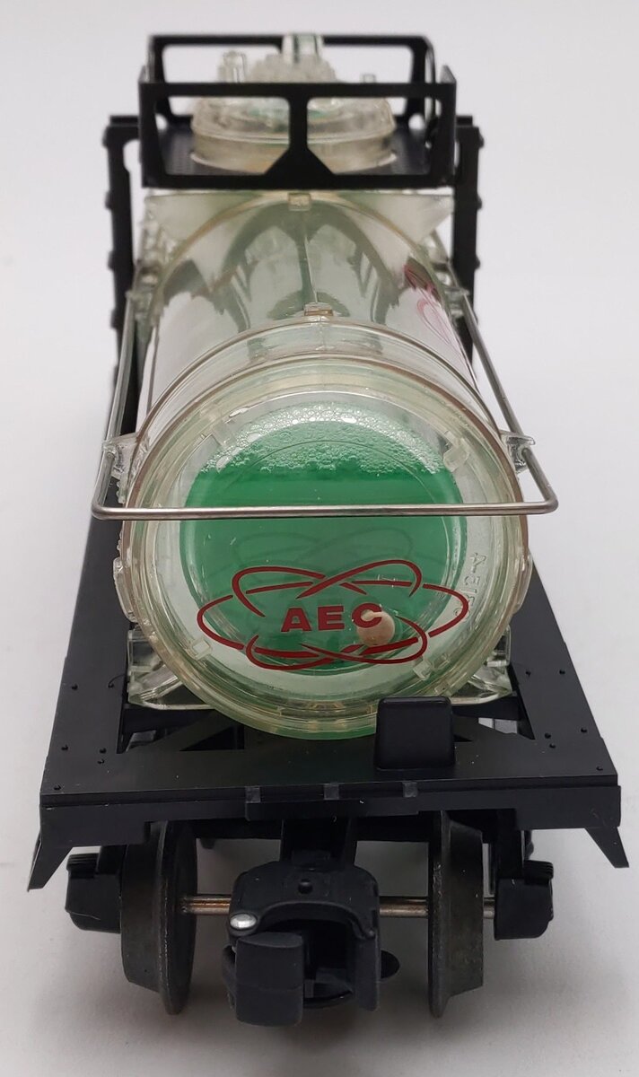 Lionel 6-16155 O Gauge AEC Reactor Fluid Tank Car #6515-3 (Green) EX/Box