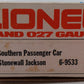 Lionel 6-9533 O Gauge Southern "Stonewall Jackson" Crescent Passenger Car #9533 EX/Box