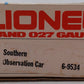 Lionel 6-9534 O Gauge Southern Crescent "Robert E. Lee" Observation Car #9534 EX/Box