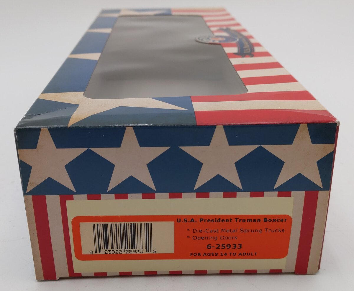 Lionel 6-25933 O Gauge USA President Harry S. Truman Boxcar LN/Box