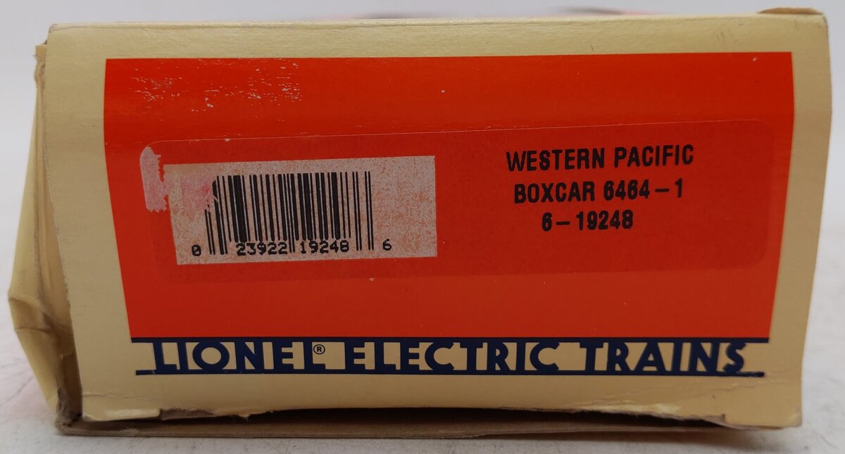 Lionel 6-19248 O Gauge Western Pacific Boxcar #6464 EX/Box