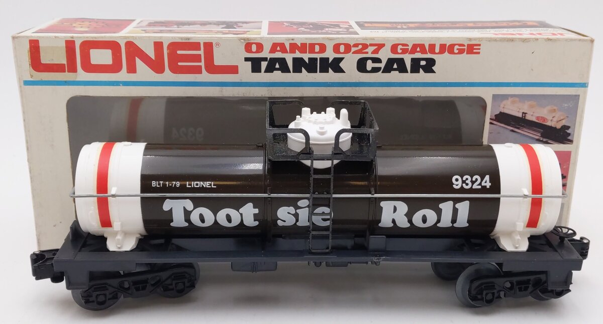 Lionel 6-9324 O Gauge Tootsie Roll Single Dome Tank Car EX/Box