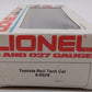 Lionel 6-9324 O Gauge Tootsie Roll Single Dome Tank Car EX/Box