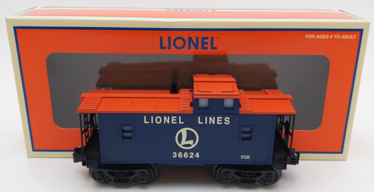 Lionel 6-36624 O Lionel Lines Orange & Blue Caboose EX/Box