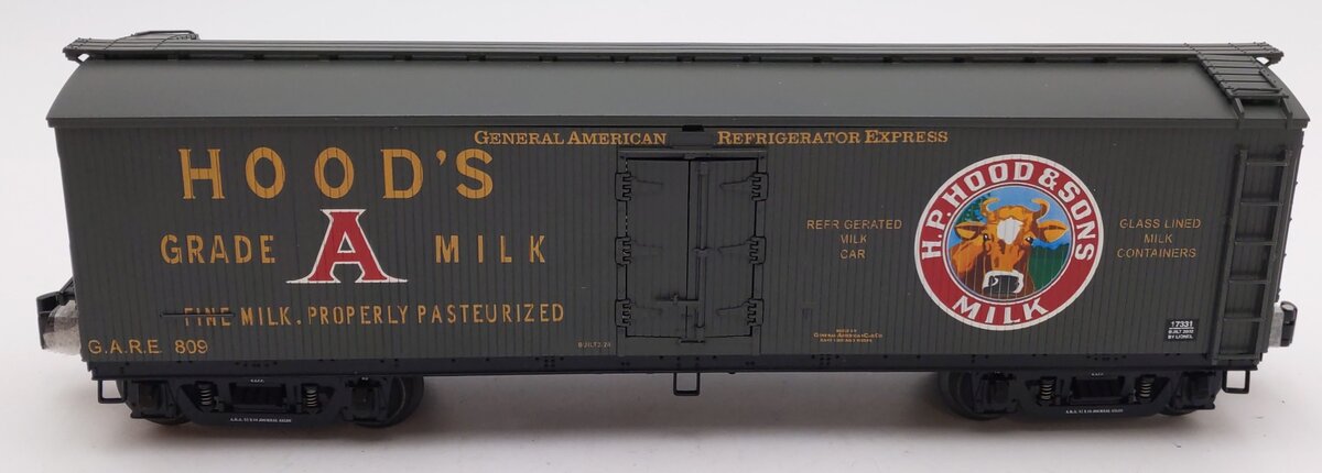 Lionel 6-17331 O Gauge Hoods Milk Refrigerator Car #809 EX/Box