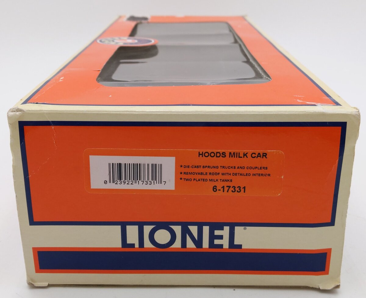 Lionel 6-17331 O Gauge Hoods Milk Refrigerator Car #809 EX/Box