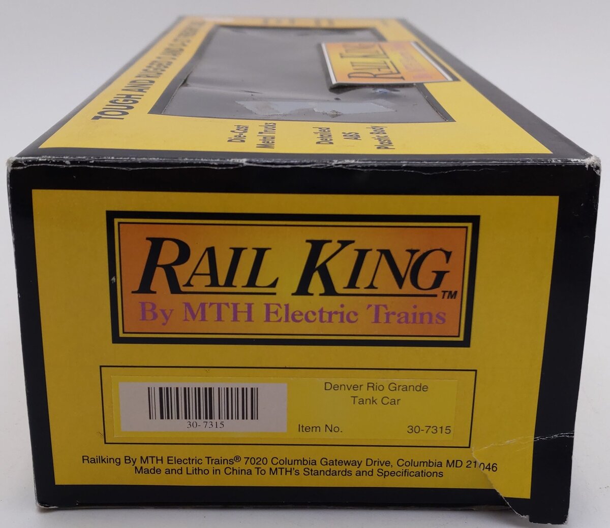 MTH 30-7315 O Gauge Denver & Rio Grande West Single Dome Tank Car #10009 EX/Box