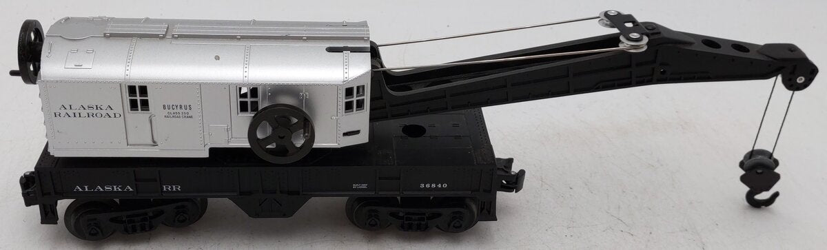 Lionel 6-36840 O Gauge Alaska Railroad Operating Crane Car EX
