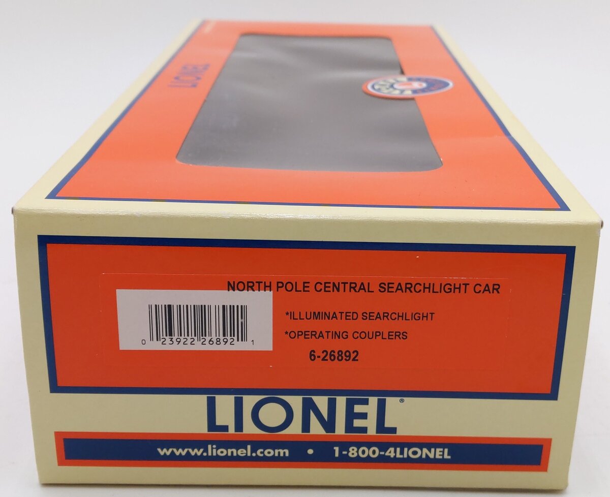 Lionel 6-26892 O Gauge North Pole Central Searchlight Car LN/Box