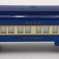 Lionel 6-9539 O Gauge The Blue Comet "Westphal" Pullman Passenger Car EX/Box