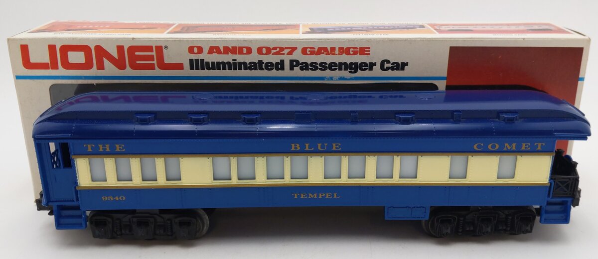 Lionel 6-9540 O Gauge Blue Comet "Tempel" Observation Car #9540 EX/Box