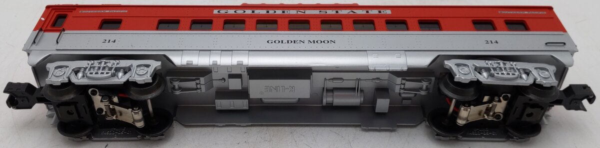 K-Line K4532-0214 O SP Golden State "Golden Moon" 13.5 " Vista Dome Car #214 EX/Box
