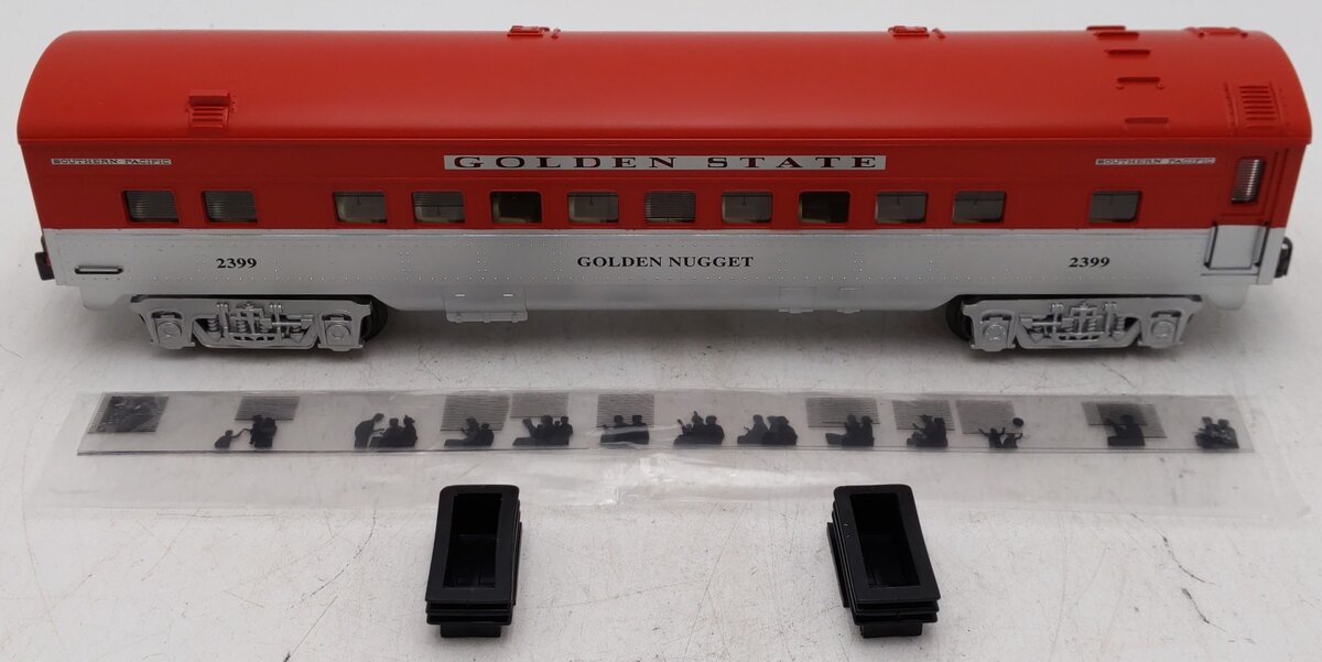 K-Line K4532-2399 O Golden State Golden Nugget 13.5" Streamliner Coach Car #2399 EX/Box