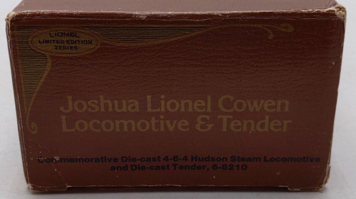 Lionel 6-8210 O Gauge Joshua Lionel Cowen 4-6-4 Hudson Steam Loco & Tender #8210 EX/Box