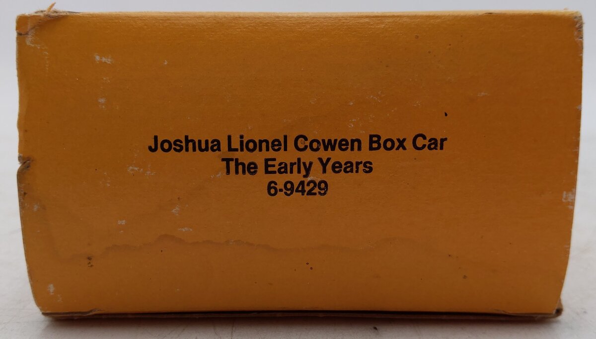 Lionel 6-9429 O Gauge Joshua Lionel Cowen Early Years Boxcar EX/Box