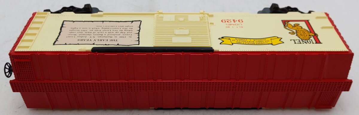 Lionel 6-9429 O Gauge Joshua Lionel Cowen Early Years Boxcar EX/Box