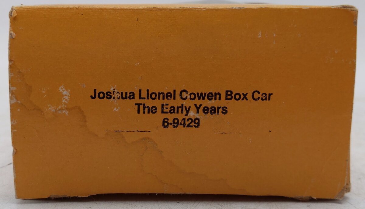 Lionel 6-9429 O Gauge Joshua Lionel Cowen Early Years Boxcar EX/Box