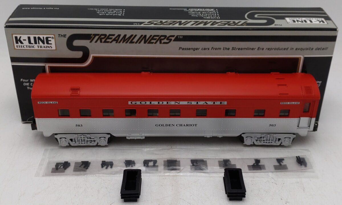 K-Line K320503 O Golden State Golden Chariot 13.5" Streamliner Pullman Car #503 EX/Box