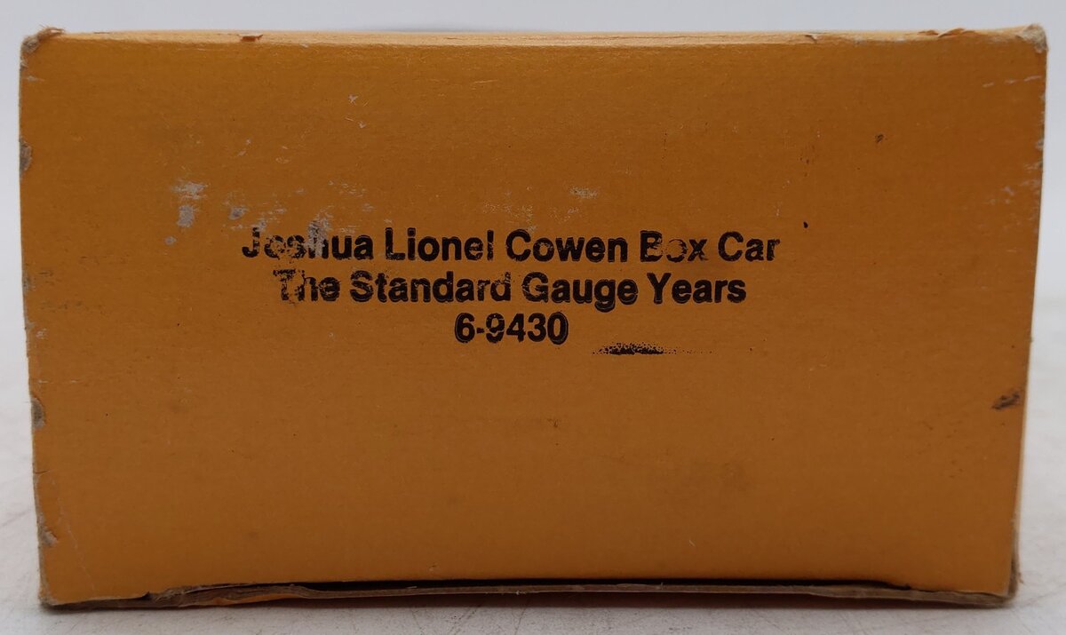 Lionel 6-9430 O Gauge Joshua Lionel Cowen The Standard Gauge Years Boxcar EX/Box