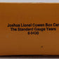 Lionel 6-9430 O Gauge Joshua Lionel Cowen The Standard Gauge Years Boxcar EX/Box