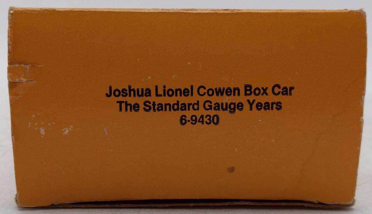 Lionel 6-9430 O Gauge Joshua Lionel Cowen The Standard Gauge Years Boxcar EX/Box