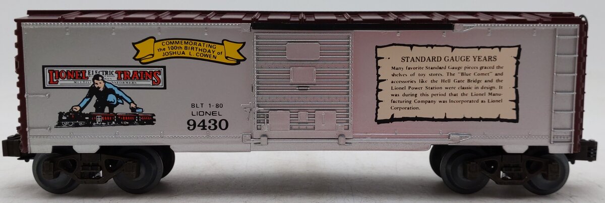 Lionel 6-9430 O Gauge Joshua Lionel Cowen The Standard Gauge Years Boxcar EX/Box