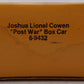 Lionel 6-9432 O Gauge Joshua Lionel Cowen Postwar Years Boxcar EX/Box