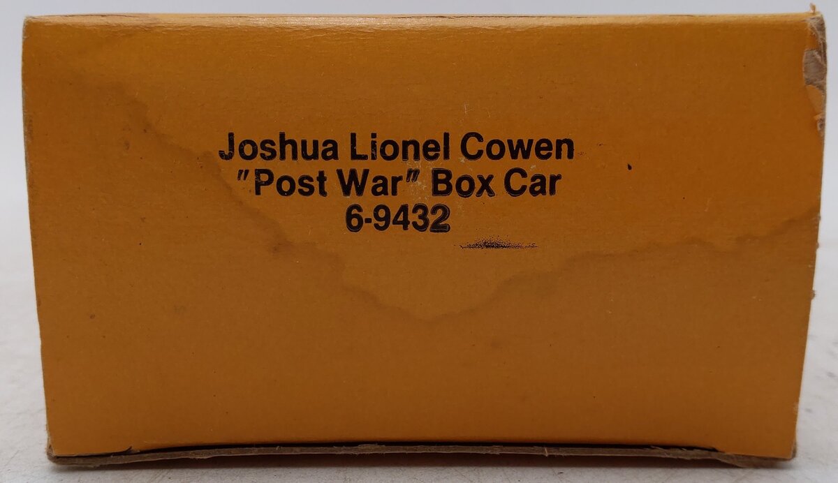 Lionel 6-9432 O Gauge Joshua Lionel Cowen Postwar Years Boxcar EX/Box