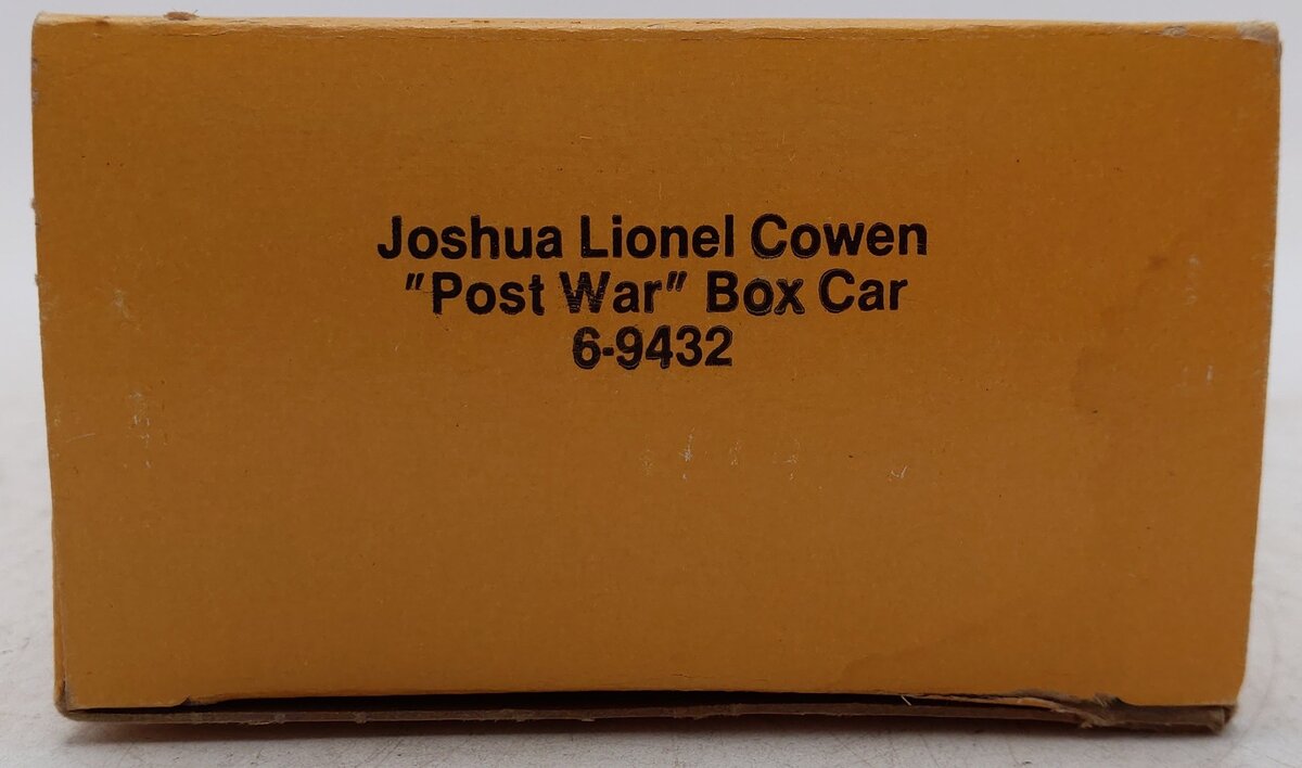 Lionel 6-9432 O Gauge Joshua Lionel Cowen Postwar Years Boxcar EX/Box