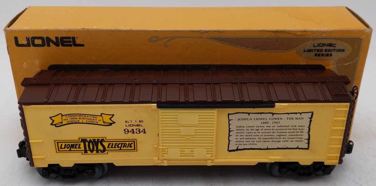 Lionel 6-9434 O Gauge Joshua Lionel Cowen "The Man" Boxcar EX/Box