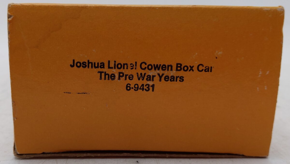 Lionel 6-9431 O Gauge Joshua Lionel Cowen The Prewar Years Boxcar EX/Box